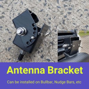 UHF Radio folding antena bracket black bull bar nudge bar Adjustable