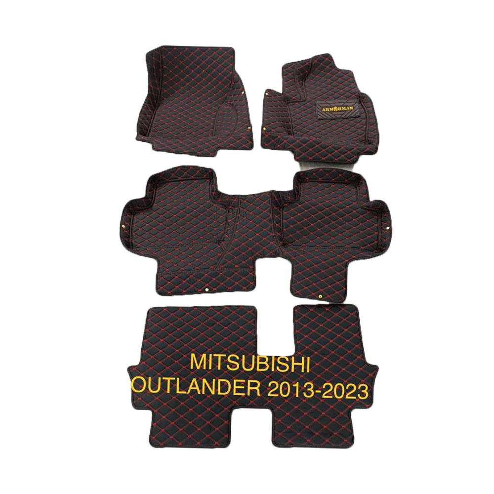 3D Moulded PU leather Waterproof Car Floor Mats For Mitsubishi Outlander 2013-2023-a 3D Moulded PU leather Waterproof Car Floor Mats For Mitsubishi Outlander 2017-2023