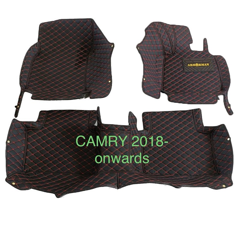 3D Moulded PU leather Waterproof Car Floor Mats For Toyota Camry 2018-onward (1) 3D Moulded PU leather Waterproof Car Floor Mats For Toyota Camry 2018-onward