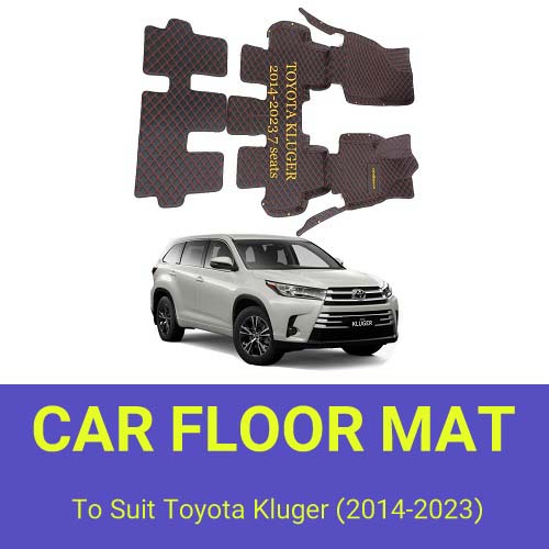 3D Moulded PU leather Waterproof Car Floor Mats For Toyota Kluger 2014-2023 3D Moulded PU leather Waterproof Car Floor Mats For Toyota Kluger 2014-2023