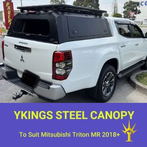 TUB STEEL CANOPY WITH SIDE SOLID DOORS ( 2W) FOR MITSUBISHI TRITON MR 2018+